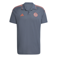 adidas FC Bayern München Tiro 25 Competition Poloshirt 25/26 Herren - grau/orange