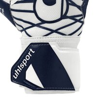 uhlsport Supersoft Half Negative Torwarthandschuhe Kinder - weiß/marine/silber