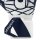 uhlsport Supersoft Half Negative Torwarthandschuhe Kinder - weiß/marine/silber