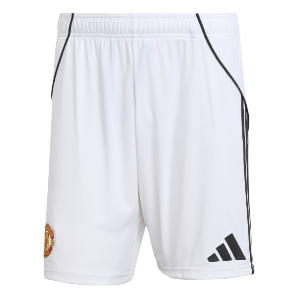adidas Manchester United Shorts Home 25/26 Herren - weiß/schwarz
