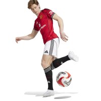 adidas Manchester United Shorts Home 25/26 Herren - weiß/schwarz
