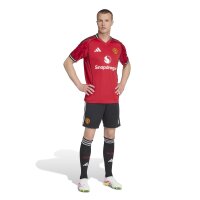 adidas Manchester United Shorts Home 25/26 Herren - schwarz/weiß