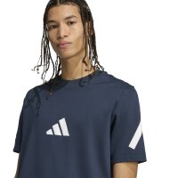 adidas Z.N.E. T-Shirt Herren - navy/weiß