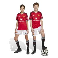 adidas Manchester United Shorts Home 25/26 Kinder - weiß/schwarz
