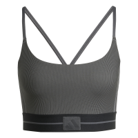 adidas Hyperglam Rib Sport-BH - grau