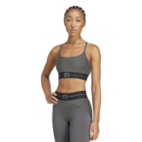 adidas Hyperglam Rib Sport-BH - grau