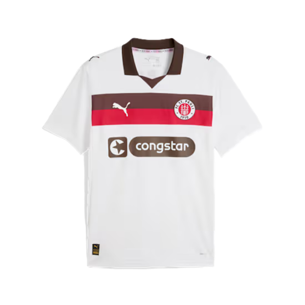 Puma FC St. Pauli Trikot Away 25/26 Herren - weiß/braun/rot
