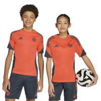 adidas FC Bayern München Tiro 25 Competition Trainingstrikot 25/26 Kinder - orange/schwarz