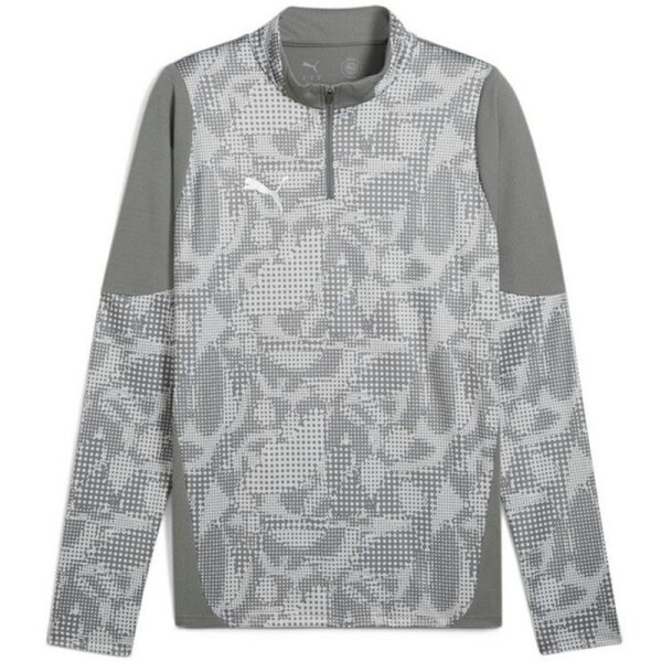Puma teamCUP 1/4-Zip Trainingstop Herren - grau/hellgrau