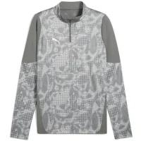 Puma teamCUP 1/4-Zip Trainingstop Herren - grau/hellgrau