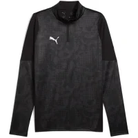 Puma teamCUP 1/4-Zip Trainingstop Herren - schwarz/grau