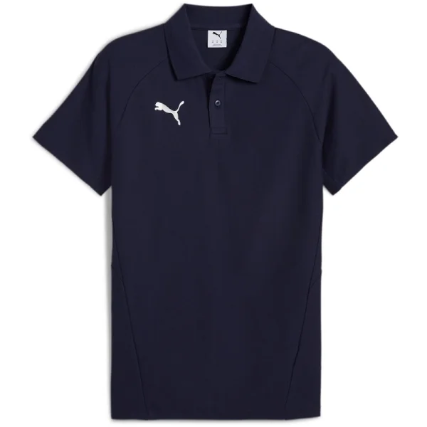 Puma teamEvostripe Poloshirt Herren - schwarz/weiß