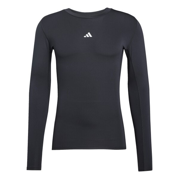 adidas Techfit Funktionsshirt Langarm Herren - schwarz