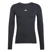 adidas Techfit Funktionsshirt Langarm Herren - schwarz