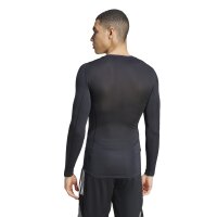 adidas Techfit Funktionsshirt Langarm Herren - schwarz