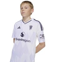 adidas Manchester United Trikot Away 25/26 Kinder - weiß/schwarz