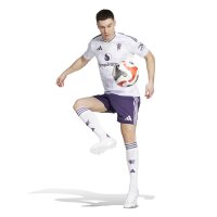 adidas Manchester United Shorts Away 25/26 Herren - lila/weiß