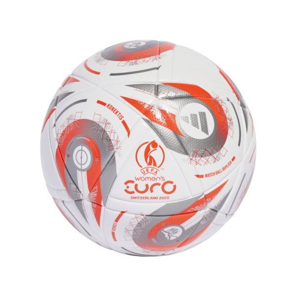 adidas UEFA Womens EURO25 Final League Trainingsball - weiß/orange/silber