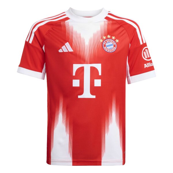 adidas FC Bayern München Trikot Home 25/26 Kinder - rot/weiß