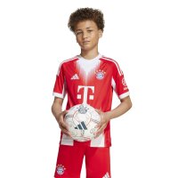 adidas FC Bayern München Trikot Home 25/26 Kinder - rot/weiß