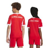 adidas FC Bayern München Trikot Home 25/26 Kinder - rot/weiß
