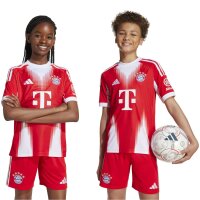 adidas FC Bayern München Trikot Home 25/26 Kinder - rot/weiß