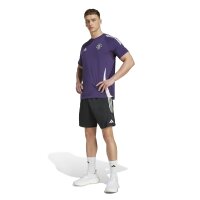 adidas Manchester United Tiro 25 Competition Downtime Shorts Herren - schwarz/weiß/lila
