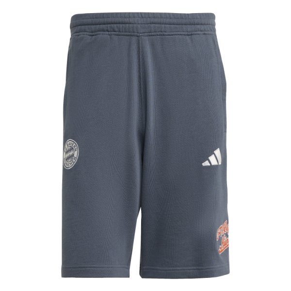 adidas FC Bayern München US Pack Shorts 25/26 Herren - grau/weiß/orange