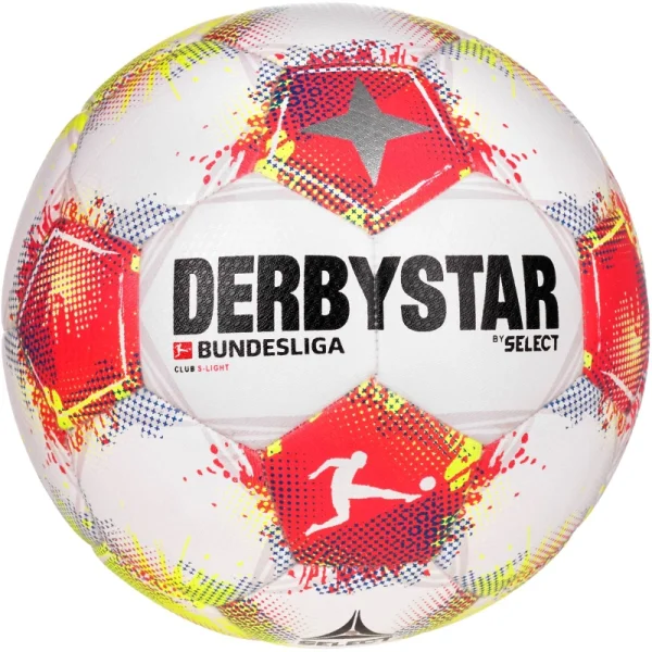Derbystar Bundesliga Club S-Light 290gr. 25/26 Fußball - weiß/rot/gelb