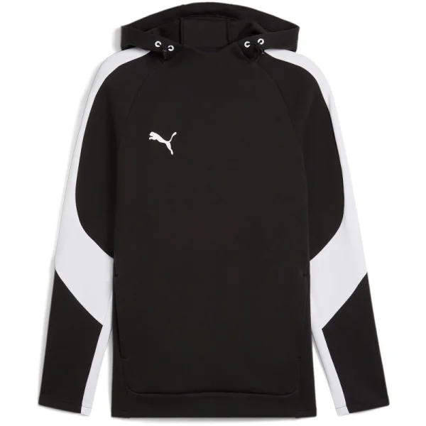 Puma teamEvostripe Hoodie Herren - schwarz/weiß