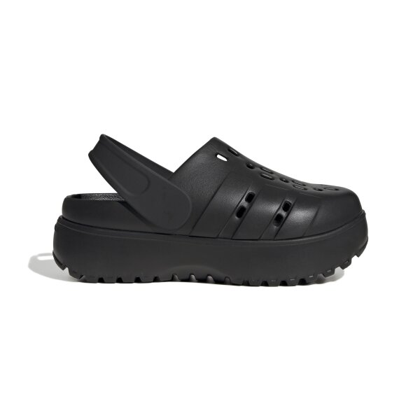 adidas ADILETTE CLOG PLATFORM Badeschlappe Damen - core black