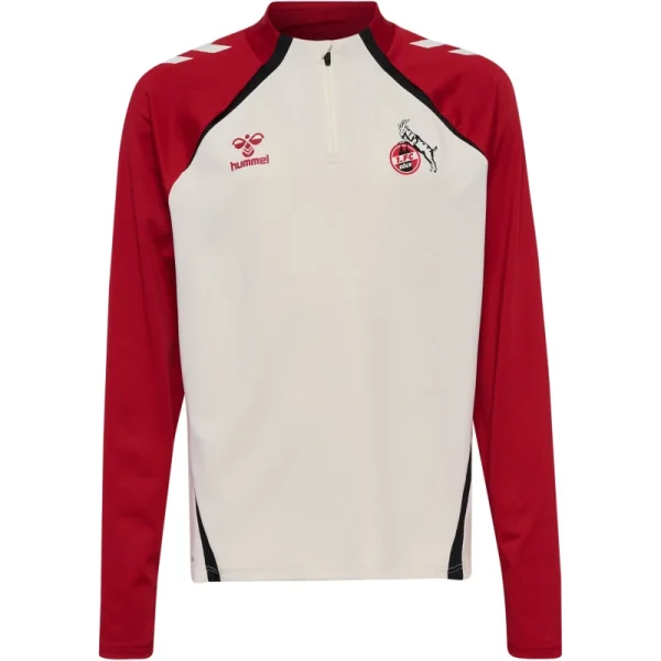 hummel 1. FC Köln Training Half Zip 25/26 Kinder - marshmallow/chili
