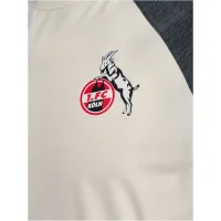 hummel 1. FC Köln Travel T-Shirt 25/26 Kinder - marshmallow/asphalt