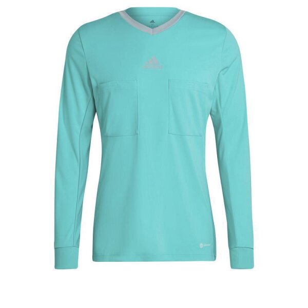 adidas Referee 22 Schiedsrichter Trikot Langarm Herren - türkis/grau-3XL