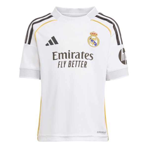 adidas Real Madrid Mini-Kit Home 25/26 Kinder - weiß/schwarz