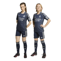 adidas Real Madrid Shorts Away 25/26 Kinder - blau/silber