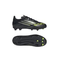 adidas F50 League Kids Fg/Mg Fußballschuhe Kinder - core black/iron met./lucid lemon