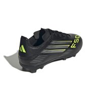 adidas F50 League Kids Fg/Mg Fußballschuhe Kinder - core black/iron met./lucid lemon