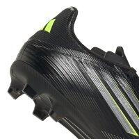 adidas F50 League Kids Fg/Mg Fußballschuhe Kinder - core black/iron met./lucid lemon