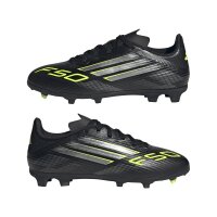 adidas F50 League Kids Fg/Mg Fußballschuhe Kinder - core black/iron met./lucid lemon