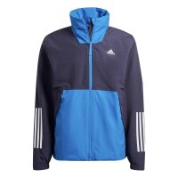 adidas BSC 3-Streifen Regenjacke Herren - blau-L