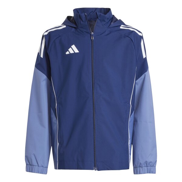 adidas Tiro 25 Competition Allwetterjacke Kinder - blau/weiß