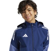 adidas Tiro 25 Competition Allwetterjacke Kinder - blau/weiß