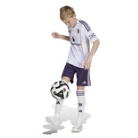 adidas Manchester United Shorts Away 25/26 Kinder - lila/weiß