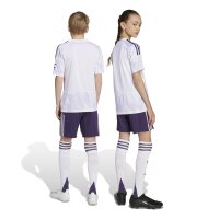 adidas Manchester United Shorts Away 25/26 Kinder - lila/weiß