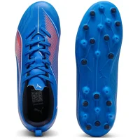 Puma Ultra 6 Play MG Kinder - blau/weiß/rot