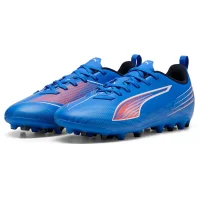 Puma Ultra 6 Play MG Kinder - blau/weiß/rot