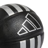 adidas 3-Streifen Rubber Mini-Basketball - black