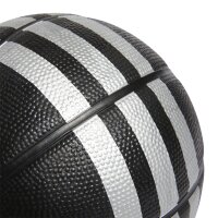 adidas 3-Streifen Rubber Mini-Basketball - black