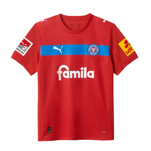 Puma Holstein Kiel Trikot Away 25/26 Kinder - rot/blau/weiß